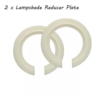 £2.59 • Buy Lampshade Reducer Ring White Reducing Adapter Plate / Washer Light Fitting