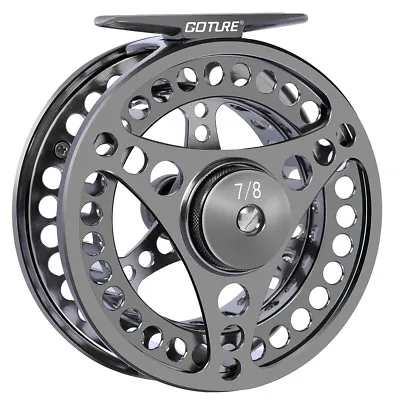 Goture Fly Fishing Reel 5/6/7/8/9/10 CNC Machined Large Arbor Aluminum Fly Reel  • $46.19