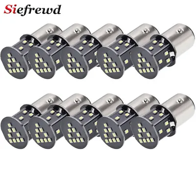 10Pcs 6V 6 Volt LED Bulb 1157 BAY15D P21/5W Tail Brake Stop Light Lamp White DC • $18.99