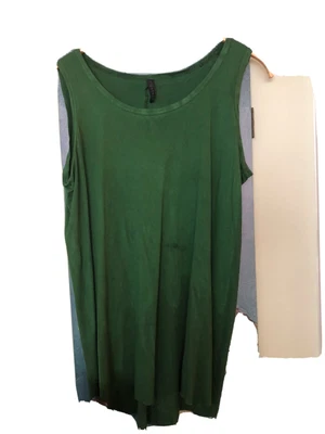$25 • Buy Rundholz Dip Cotton Tank Top Blouse, XL, Please Read.