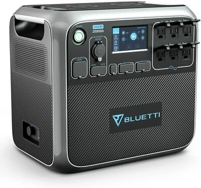 $1398 • Buy BLUETTI AC200P Portable Power Station 2000Wh Solar Generator LiFePO4 Home Use
