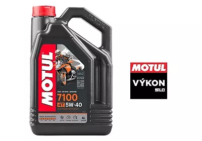 Motul® 7100 5w40 4t 100% Synthetic Performance Engine Oil 4 Liter * 104087 • $60.99