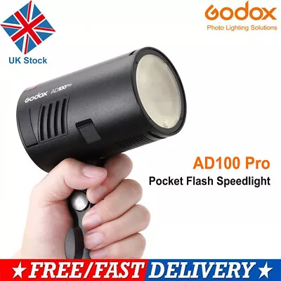 Godox AD100Pro 5800K TTL HSS Pocket Flash Speedlight For Sony Nikon Canon DSLR • £215