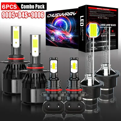 For 2007-2011 Lexus GS350 - Front LED HID Headlight+Fog Light 6x Bulbs Combo Kit • $32.98