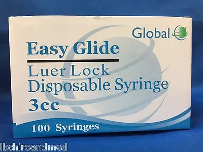 50- Easy Glide 3 Cc Luer Lock Tuberculin Syringe 3ml Sterile NEW Only No Needle  • $8.99