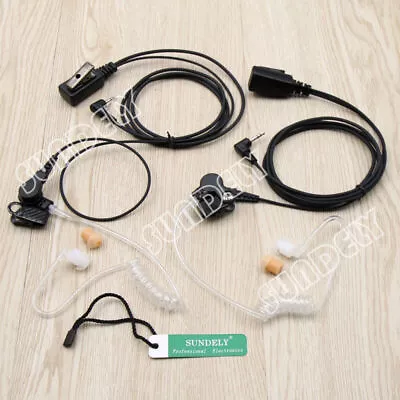 2x Motorola 1Pin Acoustic Tube Earpiece Headset Mic SX750 SX800 SX900 SX920R • $24.95