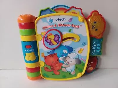 Vtech Rhyme And Discover Story Book Electronic Light Up Books Educational Learn • $4.95