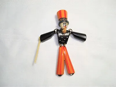 Vintage Uncle Sam Pin Patriotic Painted Bakelite 1930's 40's Articulated • $575