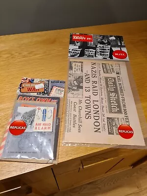 Children's War WW2 History Memorabilia Gift Pack - 20 Pieces Of Replica Artwork • £7.50