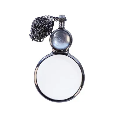 Women Vintage Magnifying Glass Necklace Pendant Grandma Mother Gift • £5.93