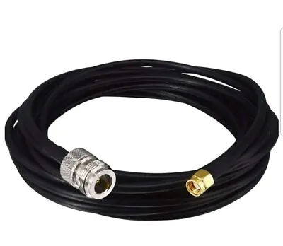 5M N Female To RP-SMA Male Coaxial Cable Low Loss 50ohm Antenna Cable AD-T Coax • £7.99