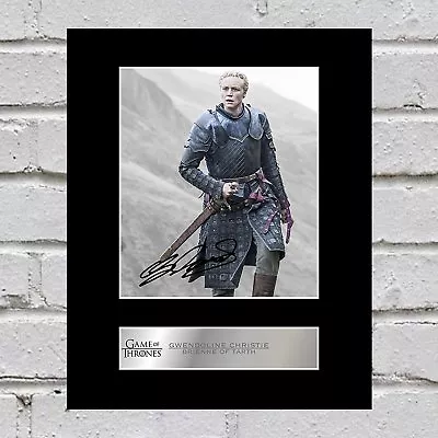 Gwendoline Christie Signed Mounted Photo Brienne Of Tarth - - Game Of Thrones • £6.99