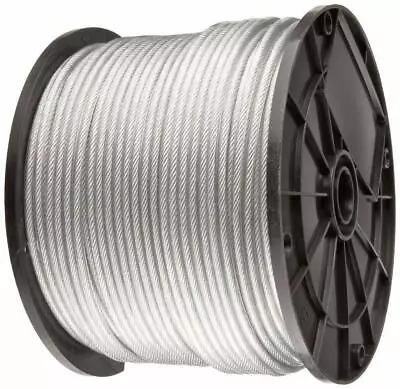 Vinyl Coated Stainless Steel 304 Cable Wire Rope 7x19 Clear 1/8  - 3/16  • $35