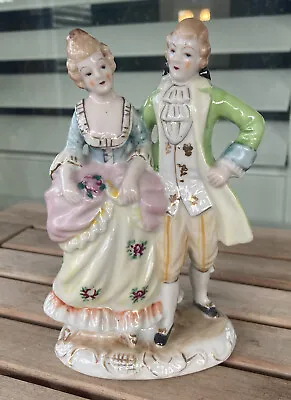 Vintage Victorian/Colonial Porcelain Couple Figurine Made In Japan • $9.99