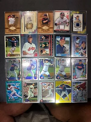 Cleveland Indians 20 Card Lot. 3 Bat 2 Jersey 10 Rookies. Mint To Gem Mint • $20