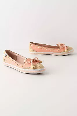 NIB Anthropologie Miss L-Fire Pink Loafers Flats Summer Beach Shoes EU Size 36 • $49