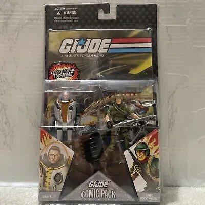 Sgt Rock N' Roll Deep Six Comic Pack G.I. JOE COBRA 25th MOC NEW • $49.99