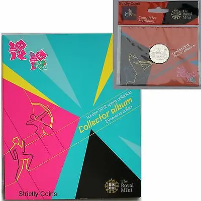 Official Olympic 50p Completer Medallion COIN ALBUM FOLDER Royal Mint • £244.99