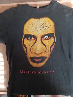 90s Marilyn Manson Sex Is Dead Autographed Shirt • $450