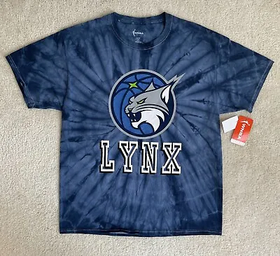 WNBA Minnesota Lynx Blue Tie-Dye Short Sleeve T-Shirt Unisex Size L • $14.99