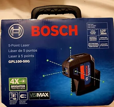 Bosch 5 Point Laser GPL100-50G 125' (38m) Range ( $220 Locally) • $185