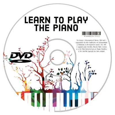 PIANO Lessons On DVD Tutorial Learn & Teach Yourself How To  Play KEYBOARD MUSIC • £7.99