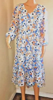 Joie Limited Edition Maxi Dress Parisian Blue Women's  XL NWT MSRP$268 • $25