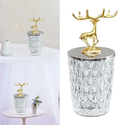 £20.46 • Buy Candy Dish With Lid Glass Crystal Sugar Bowl Cookie Buffet Jar For Daily Use,