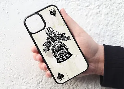 Biker Ride Or Die Ace Of Spades Playing Card Mobile Phone Case Cover • £9.95