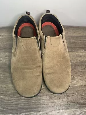 Eddie Bauer Mens Shoes Brown /Tan  Size 11.5 Suede Leather Rodgers • $25