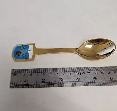 A. Michelsen - 1977 Gilded Sterling Silver Spoon - Winter Rose • $50