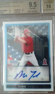 2009 Bowman Chrome Draft #89 Mike Trout Auto RC 9.5/10=PSA 10 🔥🔥🔥🔥🔥🔥🔥🔥🔥 • $13500