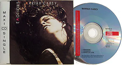 MARIAH CAREY CD  Emotions 1991 3 Track MAXI Vision Of Love/ Vanishing EXC • $21.10