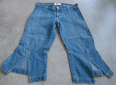 Vintage Hula Girl By Fred Bare Girls Cropped Denim Pants Sz 10 • $15