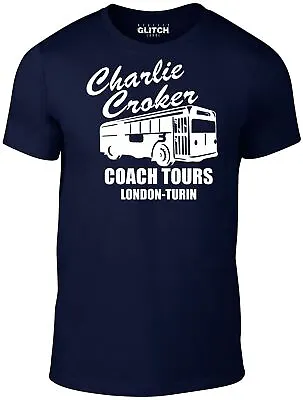 Charlie Croker Coach Tours Mens T-Shirt - Italian Job Michael Caine Film 60's TV • £12.99