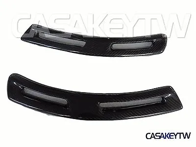 For Mitsubishi Lancer EVO 10 X 2PCS Carbon Fiber V-Style Front Fender Vents • $157.31