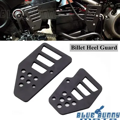 Black Footrest Guard Foot Peg Heel Covers For Harley PAN AMERICA 1250 S 21-up • $34.74
