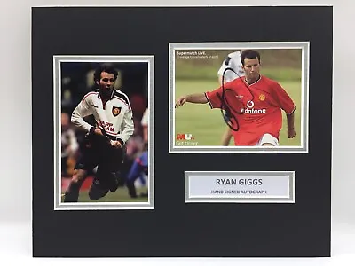 RARE Ryan Giggs Manchester United Signed Photo Display + COA AUTOGRAPH MAN UTD • £39.99