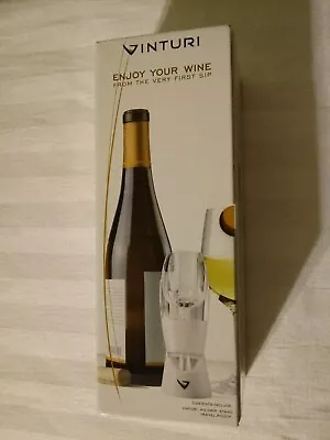 NEW Vinturi Essential White Wine Aerator Stand+Travel Pouch • $11.99