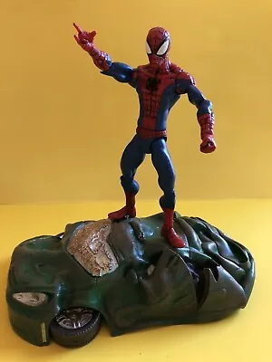 Diamond Select Marvel Select Spider-Man Action Figure With Car Base - LOOSE • $15
