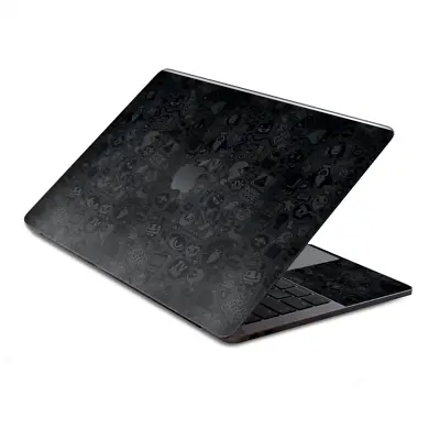 Skin Decal Wrap For MacBook Pro 13  Retina Touch  Black Sticker Slap Design • $15.98