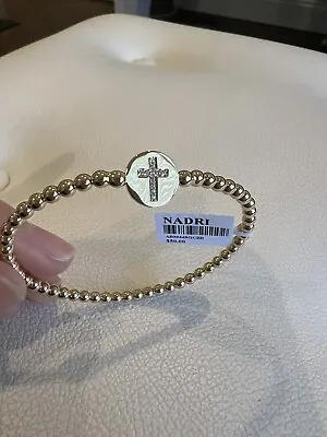 Nadri Beaded Bracelet “cross” • $20