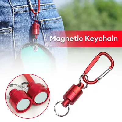 Camping Accessories Magnetic Hook Outdoor Tent Canopy Carabiner Strong Suction • £7.67