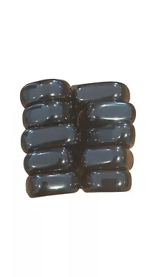 10 X HEMATITE ~ STRONG MAGNETIC TUMBLESTONES (20 - 30MM) ~ FRIDGE MAGNET~ #10 • £9.99