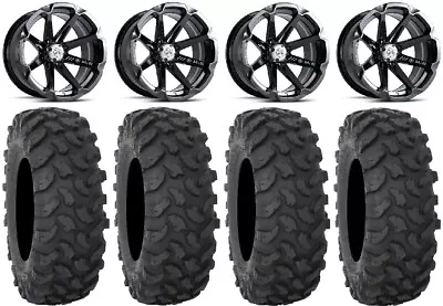 MSA Black Diesel 15  UTV Wheels 35  XTR370 Tires Can-Am Maverick X3 • $1823.20