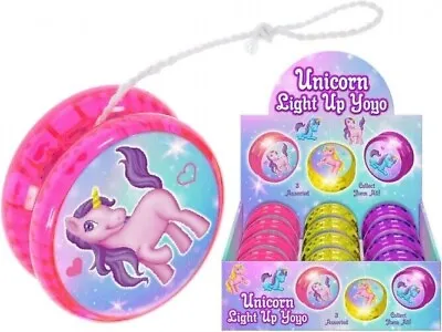 LIGHT UP LED UNICORN YO-YO Children Girls Christmas Stocking Party Bag Filler • £4.39