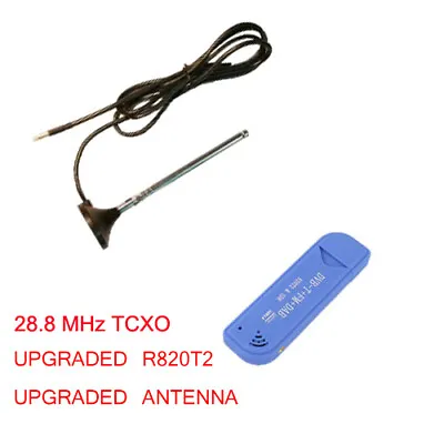 RTL-SDR TCXO Software Defined Radio Receiver RTL2832U+R860 Blue (0.5ppm Rated) • $24.50