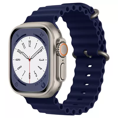 $7.99 • Buy For Apple Watch Ocean Band IWatch Ultra Series 8 7 6 5 SE 38 40 44 41 42 45 49mm