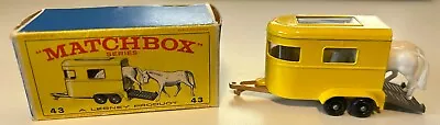 Matchbox Lesney #43 Pony Trailer With Original Box • $29.99