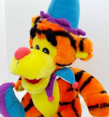 Vtg Disney TIGGER Jester Plush Costume American Toy Co Stuffed Animal Toy Gift • $12.14